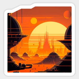 Dune Synthwave Sticker